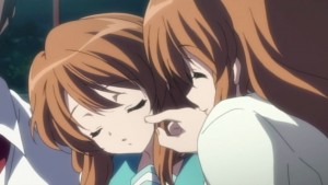 Asahina (Big) always wanted to poke Asahina (small)