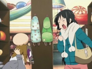 It's not a good idea to show scary stuff to Mio... or you get a pounding.