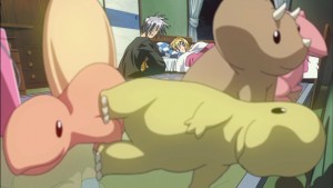 Misuzu haves some strange obsession of Dinosaurs that she have a collection of Dinosaur plushies.