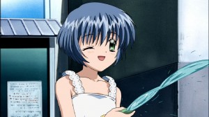 Kano seems to love playing with water.