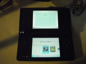The DSi menu