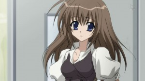 She looks alot prettier with her hair down... =p