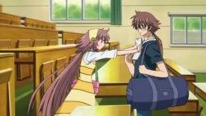 The highlight of this episode: Kobato shoves his paper to his chest.