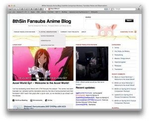 8thSin Fansubs Anime Blog | Subtitle Comparison Reviews, Translator Notes and Observations