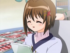 Regardless the situation, Hayate feels rather cheerful.