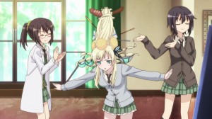 It appears that she is trying to outdo Lady Gaga.