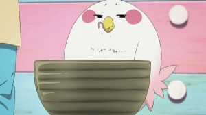 No wonder he won't lose weight. He keeps on eating!