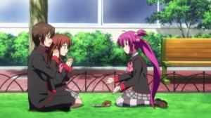 Haruka's cooking can be compared to a desert yet, Rin and Riki enjoys it.