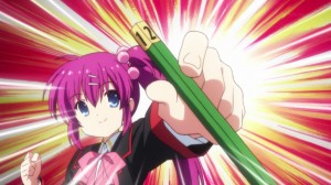 Shockingly, Haruka passed thanks to this pencil and her older sister.