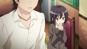 Out of the girls, Yozora shivers in fear after the announcement that he will shove it off.