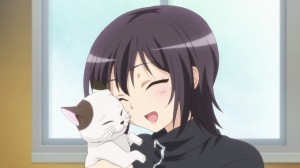 Yozora loves her cats just like a certain brown-haired girl.