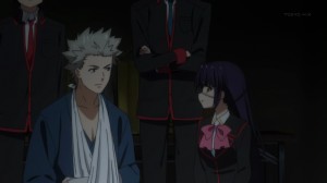 Although she isn't his boyfriend, Kengo save her.