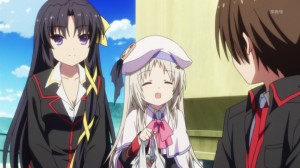 All the girls show their appreciation for Riki. He is very lucky.