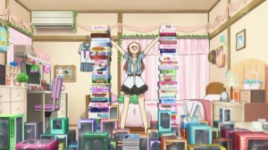 With all this merchandise, she is living it big!