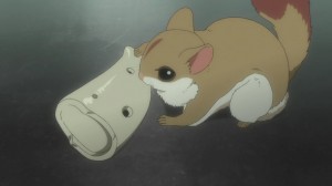 This squirrel help Ledo make his important decision.