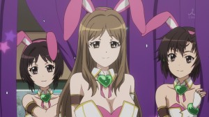 While there are no swimsuits, Cosplay is okay.