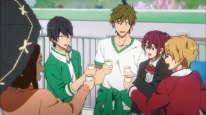 The swimming club celebrates the complete restoration of the pool.