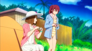 While the boys have to swim and sleep outside, the girls get the lap of luxury.