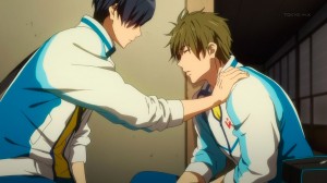 Thankfully, Nagisa's and Rei's voice message helped Haruka change his mind.