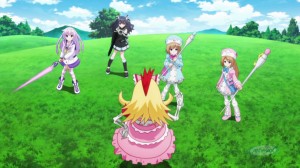 It appears that the girls found a new punching bag to use.