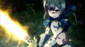 Miyu is very determined to defeat Beserker and giving up is not an option.