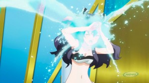 Meanwhile at home…. Uni and the others have fun in a small pool and hoses!