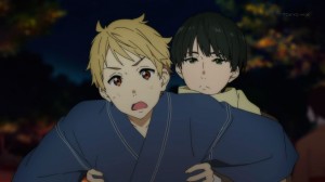 Akihito is forced to attend the festival against his will.