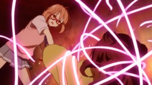 Despite her plot for revenge, thankfully Mirai saves her.