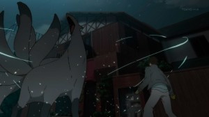 Ayaka's true form finally appears and it looks like a silver Ninetales.