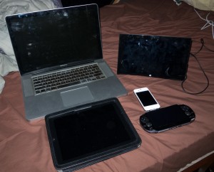 This is basically all the devices I used to watch Anime on.