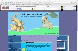This is one of the fansites I made back in the day as seen in 2002.