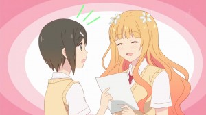 I admit that she looks better without the glasses.