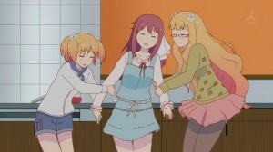 Haruka seems to enjoy both of the sisters duking it out.