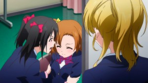 Yep, Honoka is not herself, but eventually she gets back in line.