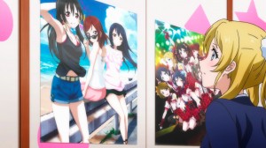 Eli is not impressed that her face was replaced with Nico's.