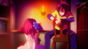 As expected, she doesn't stand a chance against Sora.