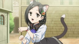 While Marion is strict, she looks rather cute in this scene.