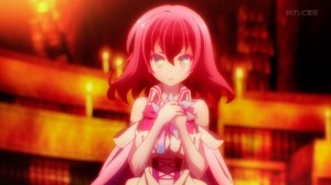 Yep, she has the key that will enable Sora and Shiro to beat the werebeasts.