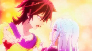 As always, Sora shows his love for his little sister.