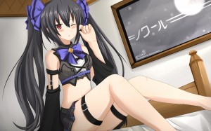 Konachan.com - 160336 hyperdimension_neptunia kazenokaze noire