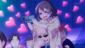 It seems that Sally is liking every moment of their performance.