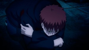 Sadly, Rin finally tells him her own version of people die when they are killed.