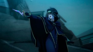 I have a feeling that everyone in the Caster class is insane. Although she is not nearly as insane as the one in Fate/zero, she is still evil.