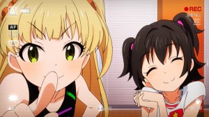 Rika and Miria eagerly wants to be part of the recording.