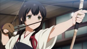 As expected, the girls take their training seriously.