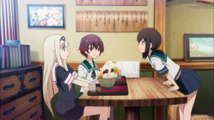 When it comes to Akagi, Fubuki gets excited.