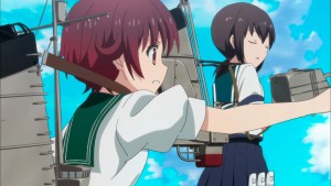 Surprisingly, Fubuki managed to take down some enemies herself.