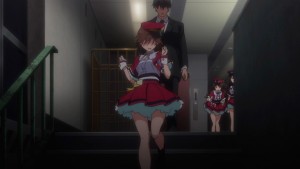 Just like Miki Sayaka, the despair from not having a big audience not only caused her to become upset, she also quits being an idol.