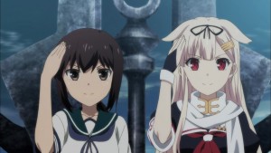 Although Mitsuki is not participating, at least Fubuki and Yuudachi saw her off before heading.