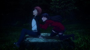 Apparently, Shirou's confession to Rin made her feel embarassed.